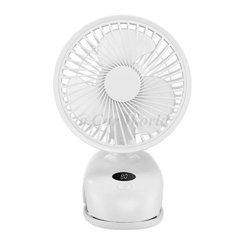 Mini Portable Car Seat Clip Fan High Pressure Fiberglass Fan Bladed Air Cooler Car Fan Air Cooling Fan
