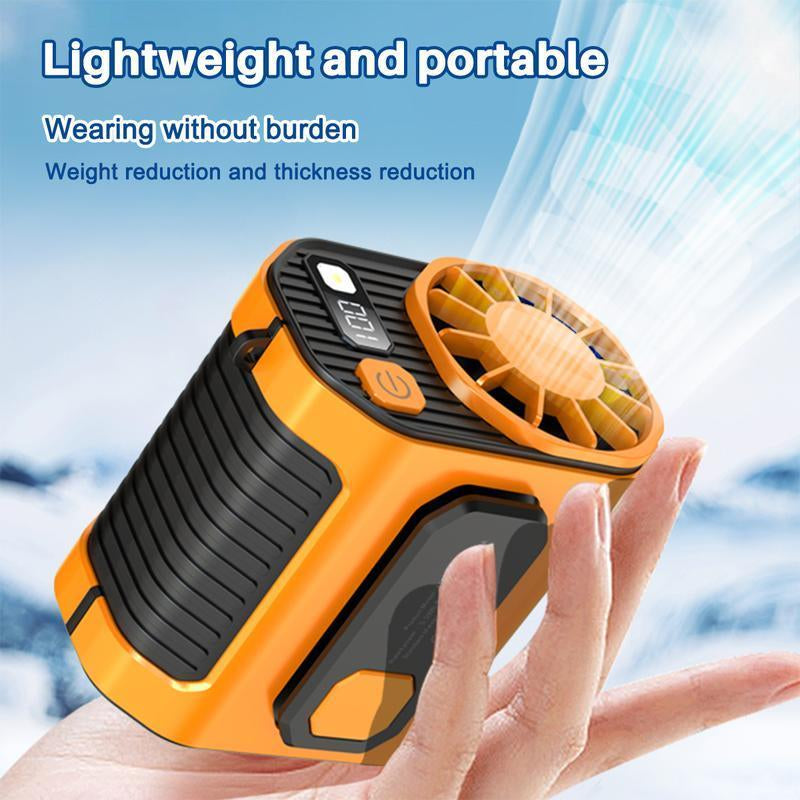 2025 Outdoor Cool Clip Fan Undershirt, Cool Clip Waist Fan,Shirt Fan Clip Outdoor, Powerful Undershirt Fan 5000Mah Edurance Outdoor Cooling Fan for Running/Hiking/Climing/Camping