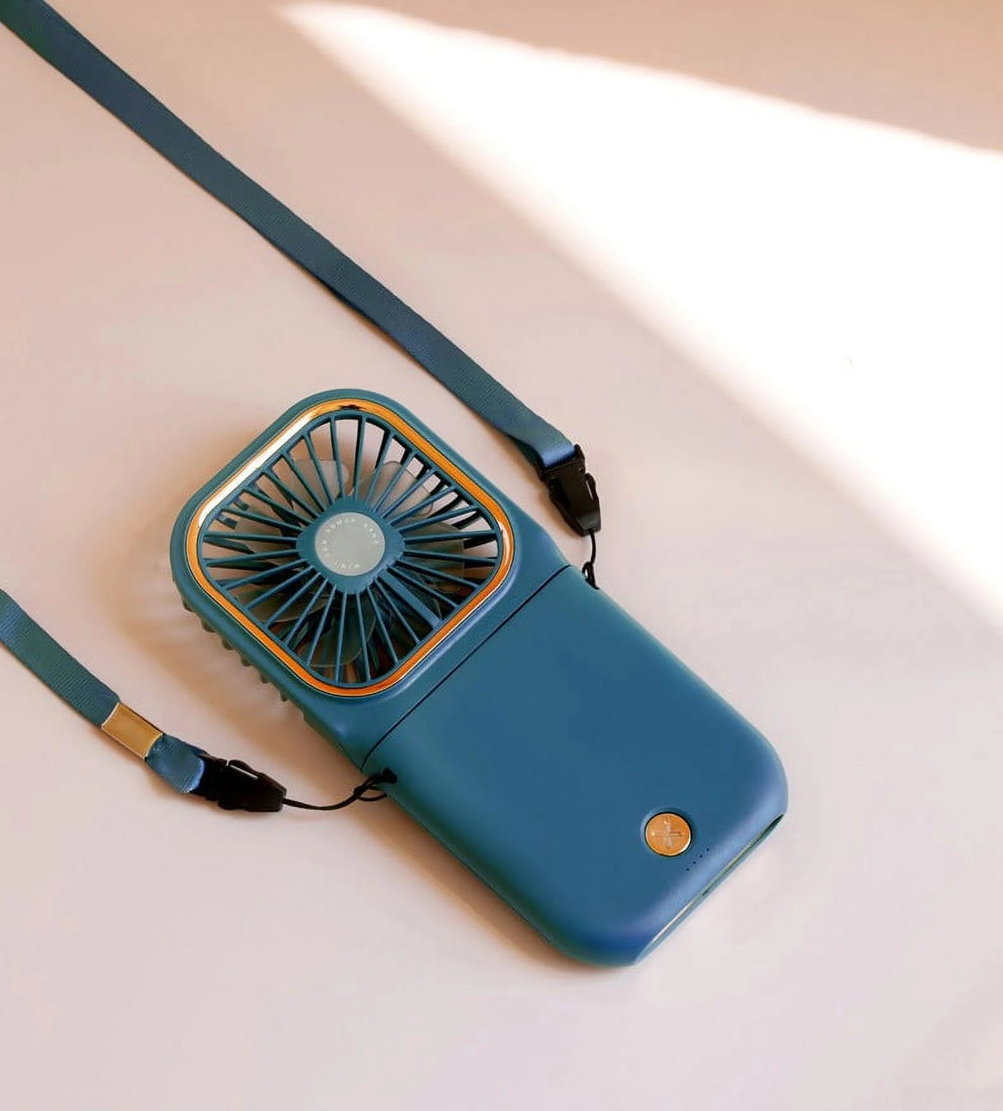 Portable Mini Handheld Fan Necklace Fan 3 Speeds Hanging Neck Cooling Fan Wireless Portable Charger Small Fan Personal Fan USB Rechargeable