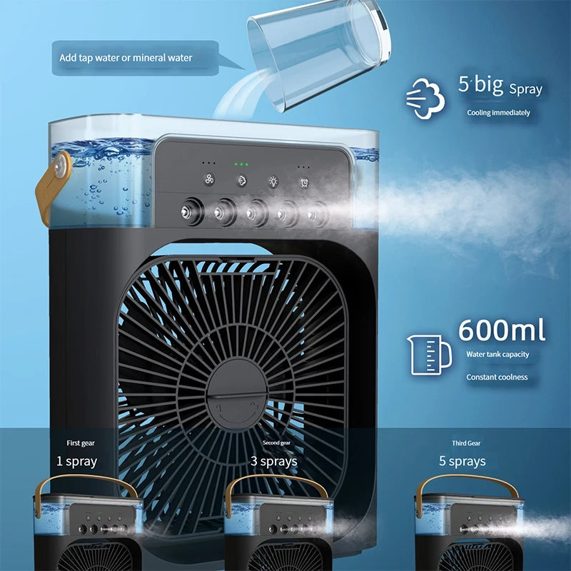 Outdoor Camping Fan Cooling Fan Portable Portable Fan Camping Fishing Portable Fan Cooler Blower Office Outdoor Camping Gadget