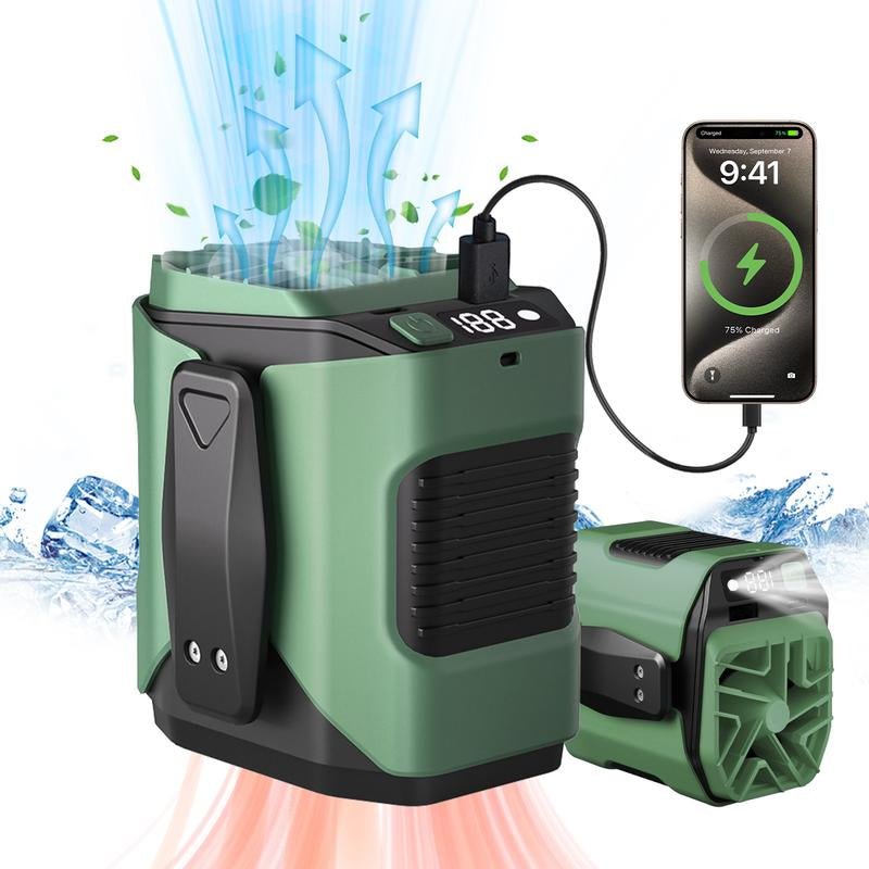 2025 Outdoor Cool Clip Fan Undershirt, Cool Clip Waist Fan,Shirt Fan Clip Outdoor, Powerful Undershirt Fan 5000Mah Edurance Outdoor Cooling Fan for Running/Hiking/Climing/Camping
