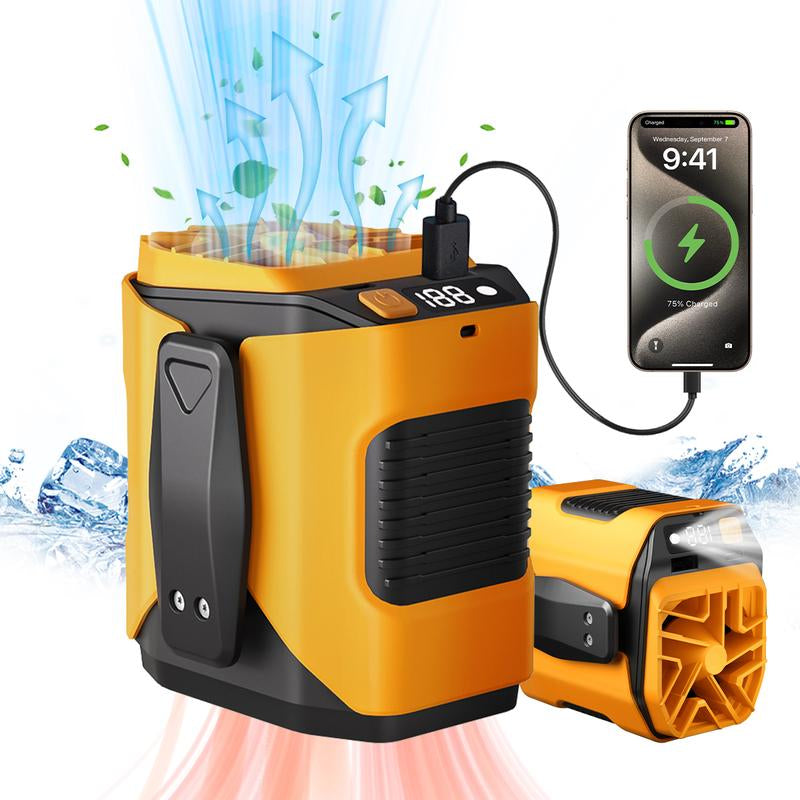 2025 Outdoor Cool Clip Fan Undershirt, Cool Clip Waist Fan,Shirt Fan Clip Outdoor, Powerful Undershirt Fan 5000Mah Edurance Outdoor Cooling Fan for Running/Hiking/Climing/Camping