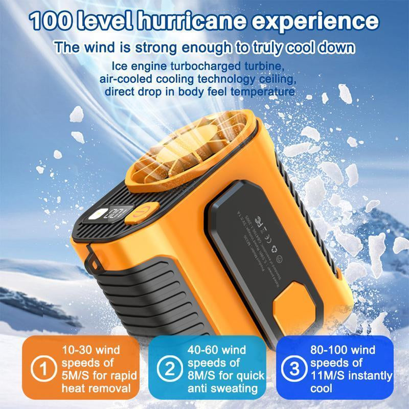 2025 Outdoor Cool Clip Fan Undershirt, Cool Clip Waist Fan,Shirt Fan Clip Outdoor, Powerful Undershirt Fan 5000Mah Edurance Outdoor Cooling Fan for Running/Hiking/Climing/Camping