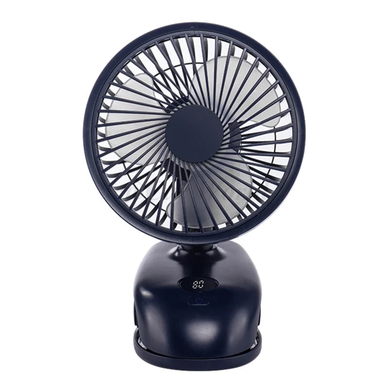 Mini Portable Car Seat Clip Fan High Pressure Fiberglass Fan Bladed Air Cooler Car Fan Air Cooling Fan