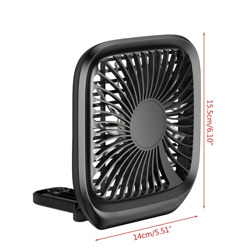 Mini Portable Car Seat Clip Fan High Pressure Fiberglass Fan Bladed Air Cooler Car Fan Air Cooling Fan