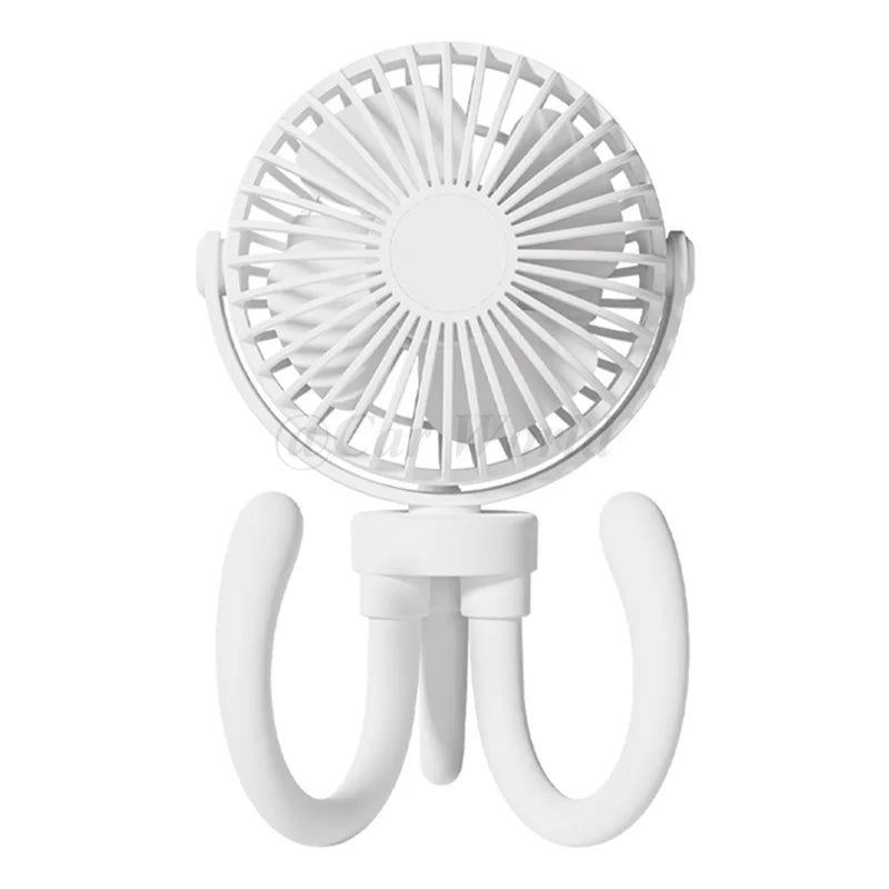 Mini Portable Car Seat Clip Fan High Pressure Fiberglass Fan Bladed Air Cooler Car Fan Air Cooling Fan